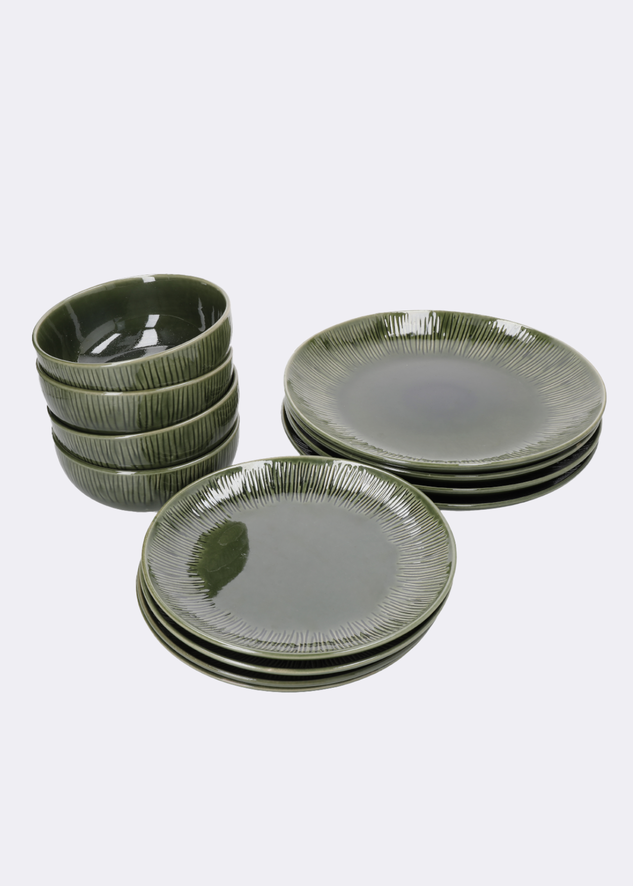 Jardin Stoneware 12 Piece Dinner Set