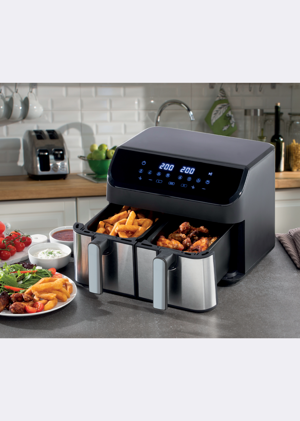 Daewoo Double Drawer 9L Air Fryer