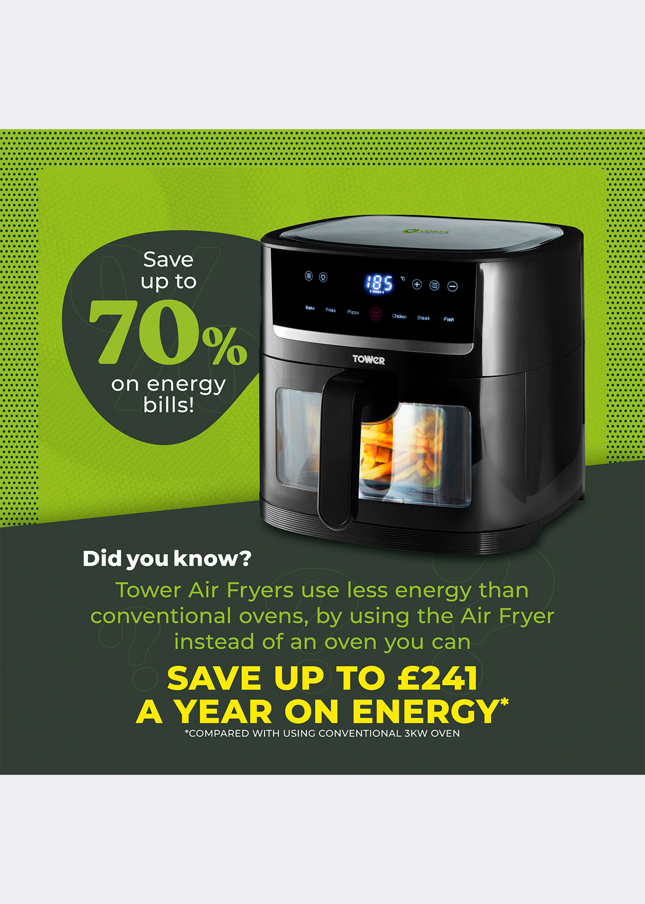 6L Vortx SpaceSaver Air Fryer