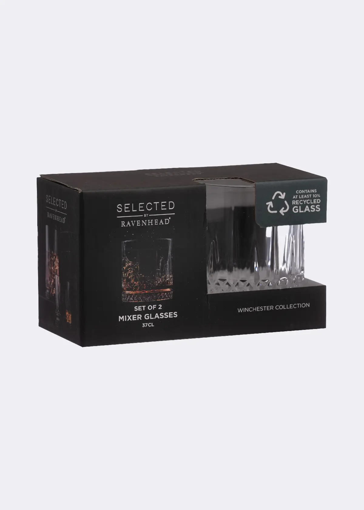 A photo of Set of 2 Mixer Glasses 37cl