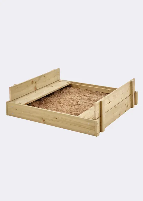 A photo of TP Wooden Lidded Sandpit