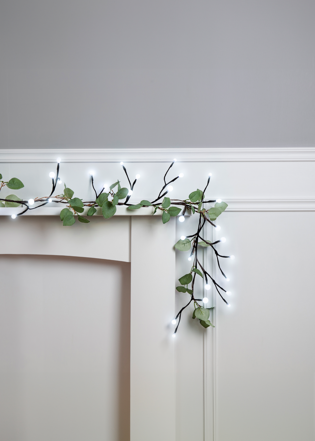 Eucalyptus Leaf Garland With Lights 1.8m