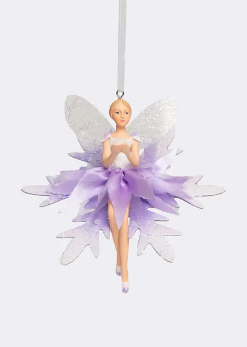 Purple Fairy Hanging Decoration 12cm