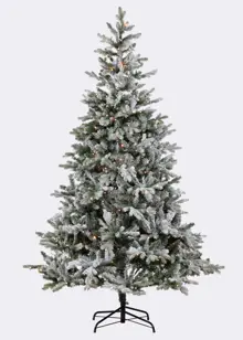 7ft Benmore Snowy Pre-Lit Artificial Christmas Tree
