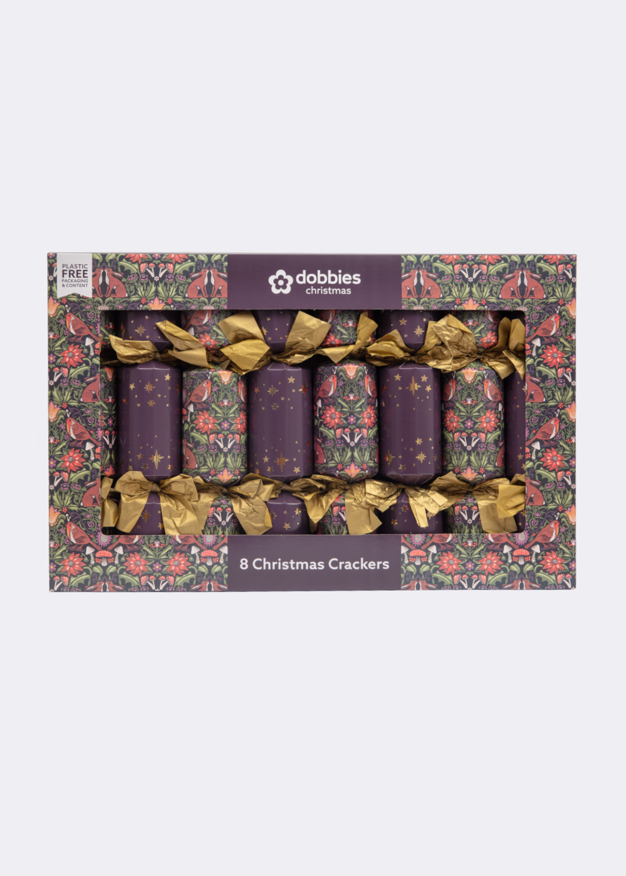 Dobbies Pack of 8 Woodland Crackers