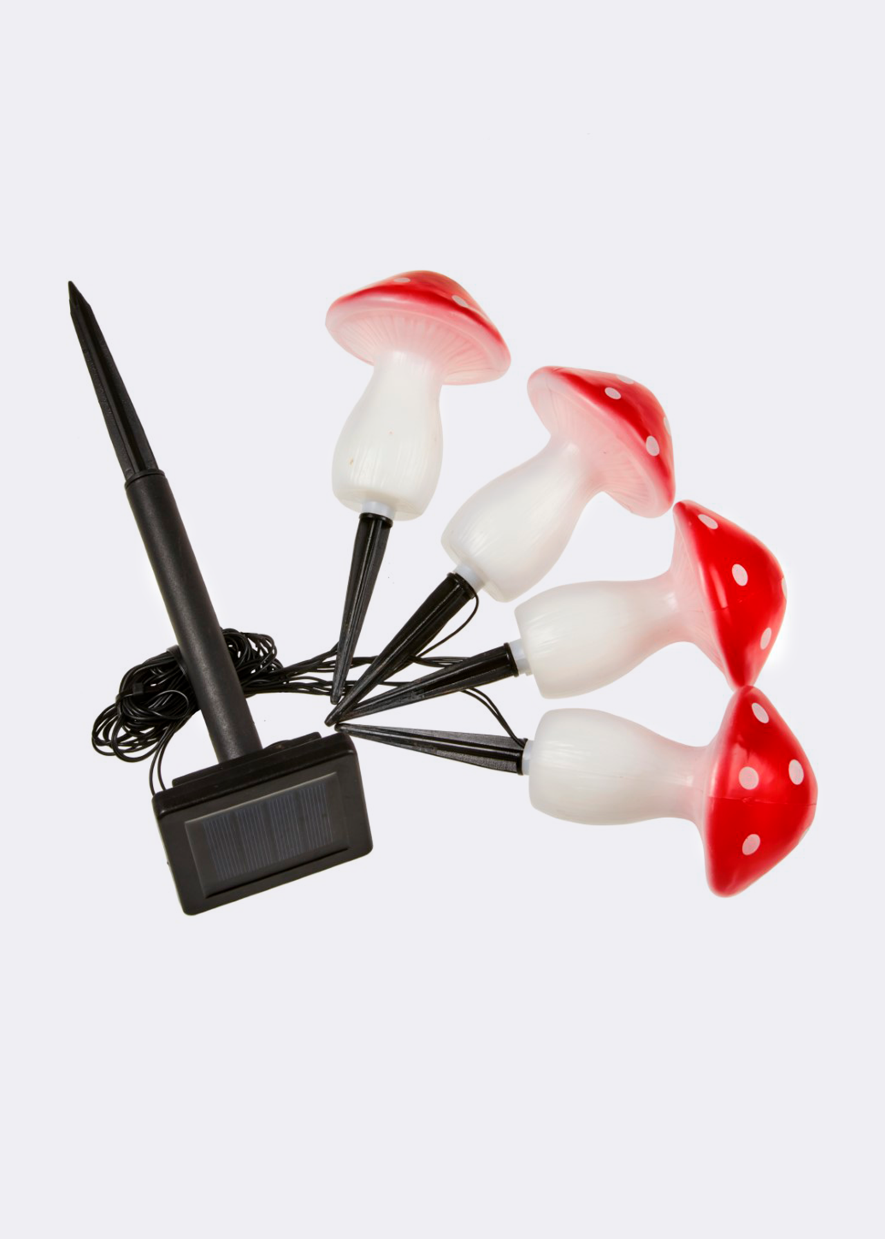 Set of 4 Fairy Mushroom Stake Lights