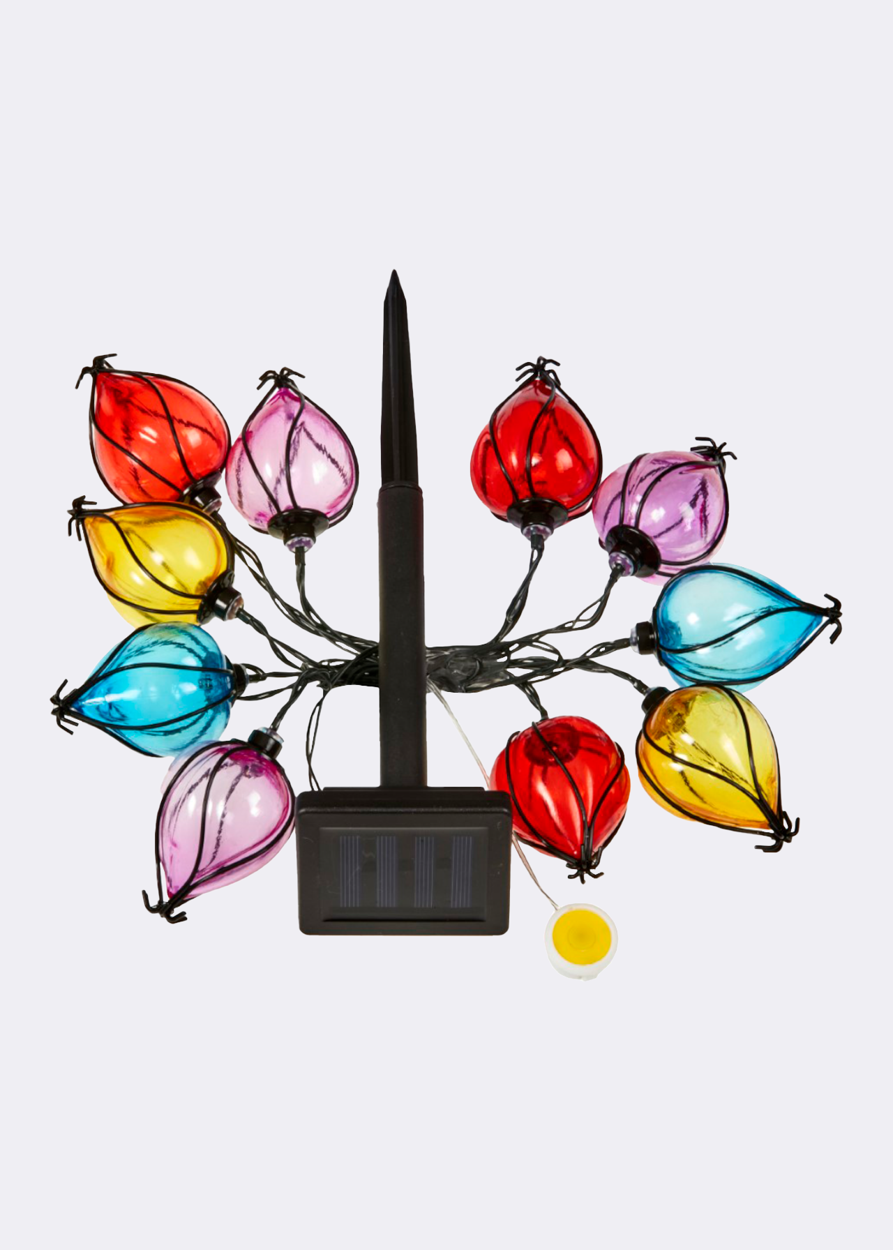 Set of 10 Rainbow Balloon Solar String Lights Dobbies Garden Centres
