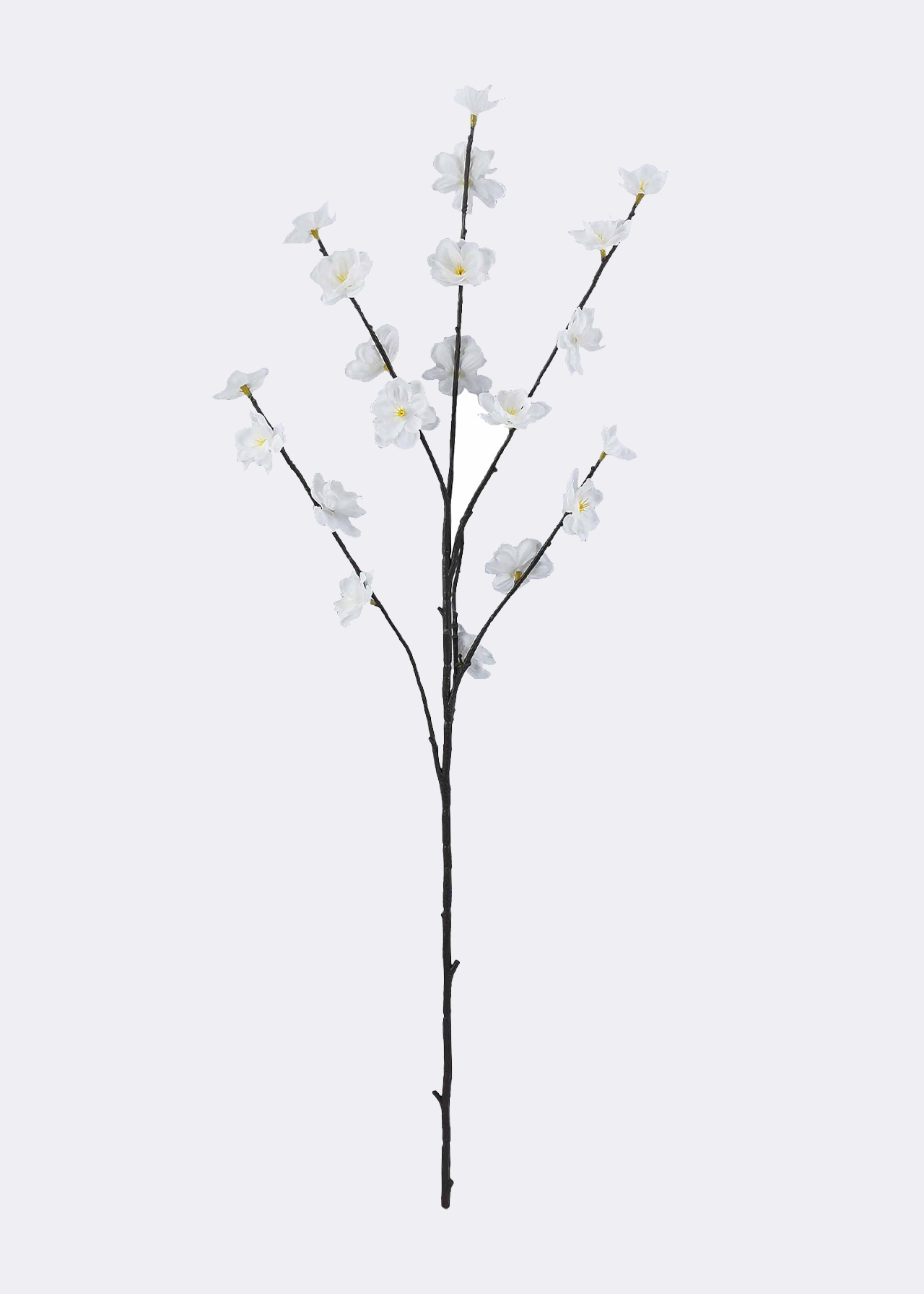 Faux White Blossom Stem