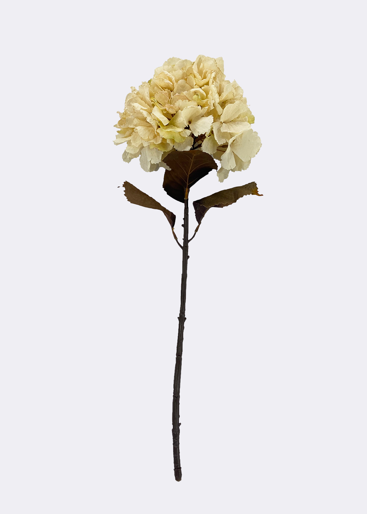 Faux Yellow Hydrangea Stem