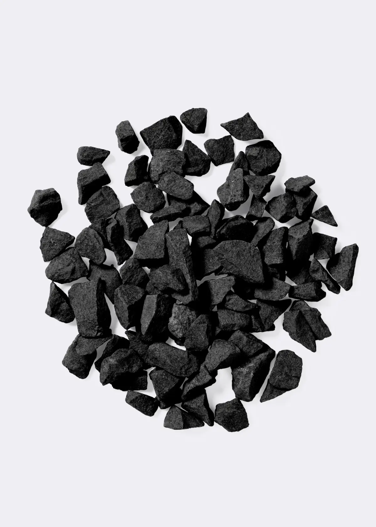 A photo of Meteor Black Stone Chippings Bulk Bag