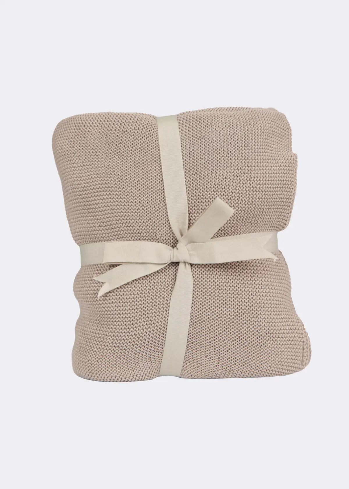 A photo of Taupe Knitted Throw