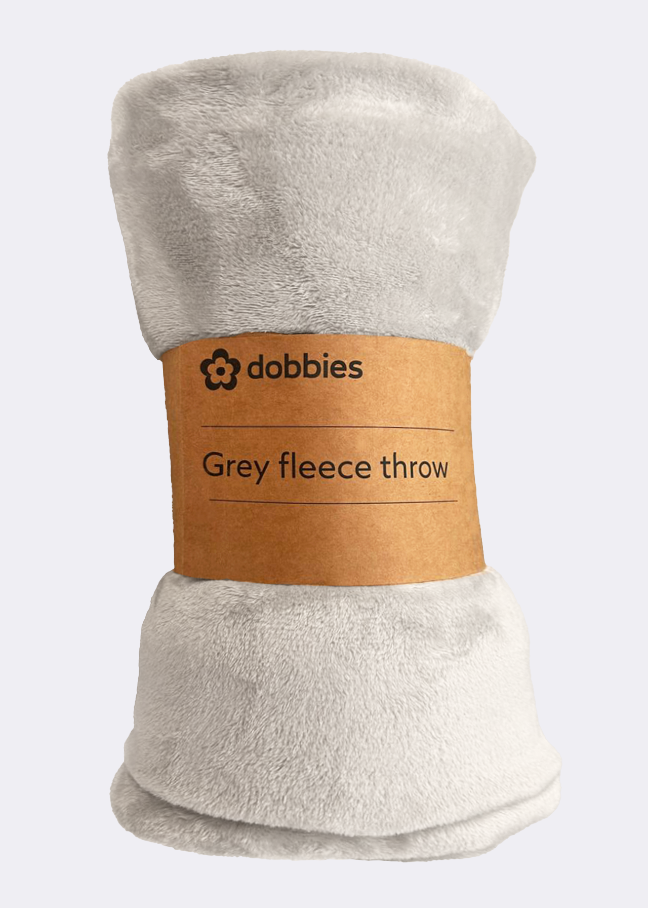 Grey Fleece Throw