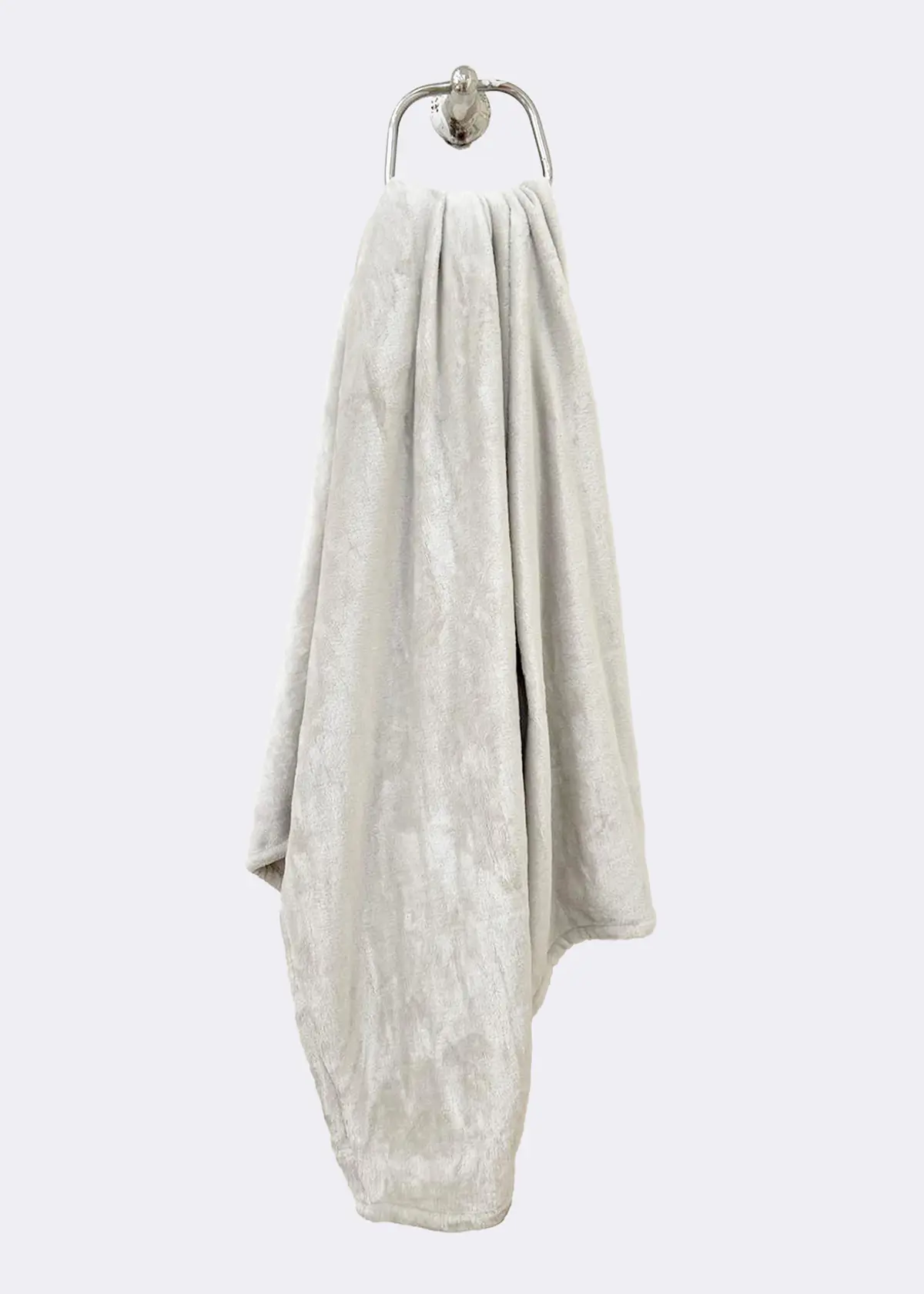 A photo of Grey Fleece Throw