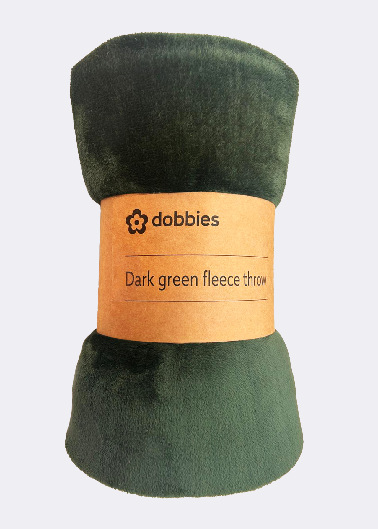 Dark Green Fleece Throw