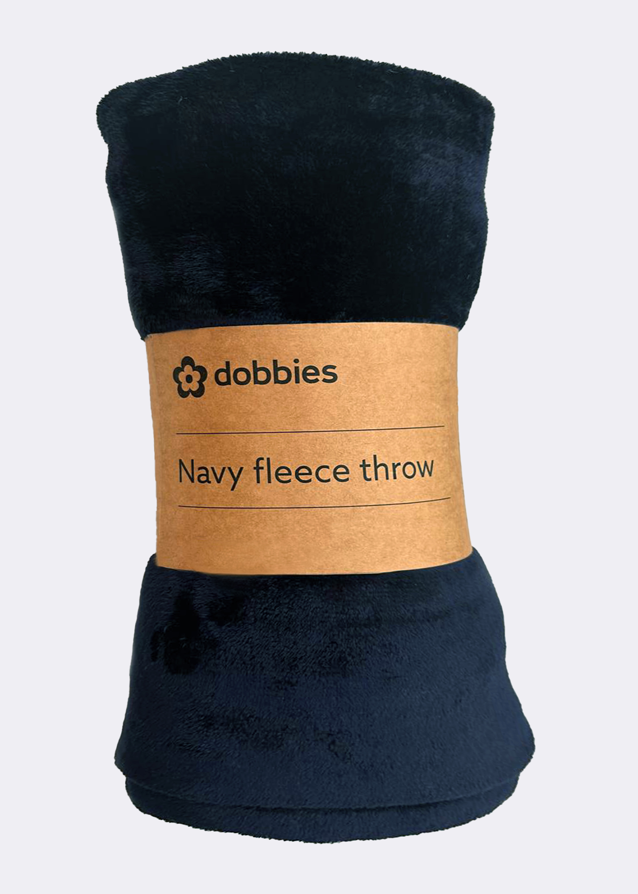 Navy Fleece Throw