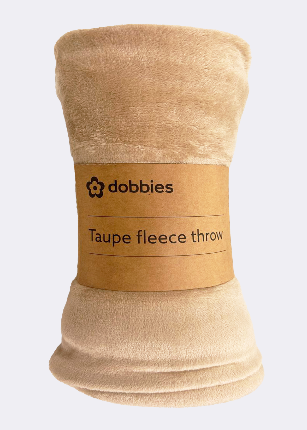 Taupe Fleece Throw