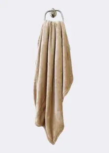 Taupe Fleece Throw
