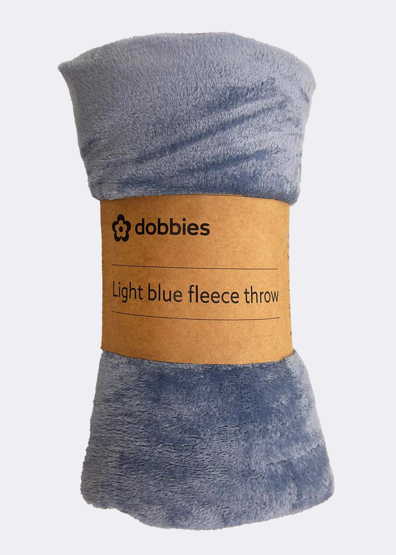 Light Blue Fleece Throw