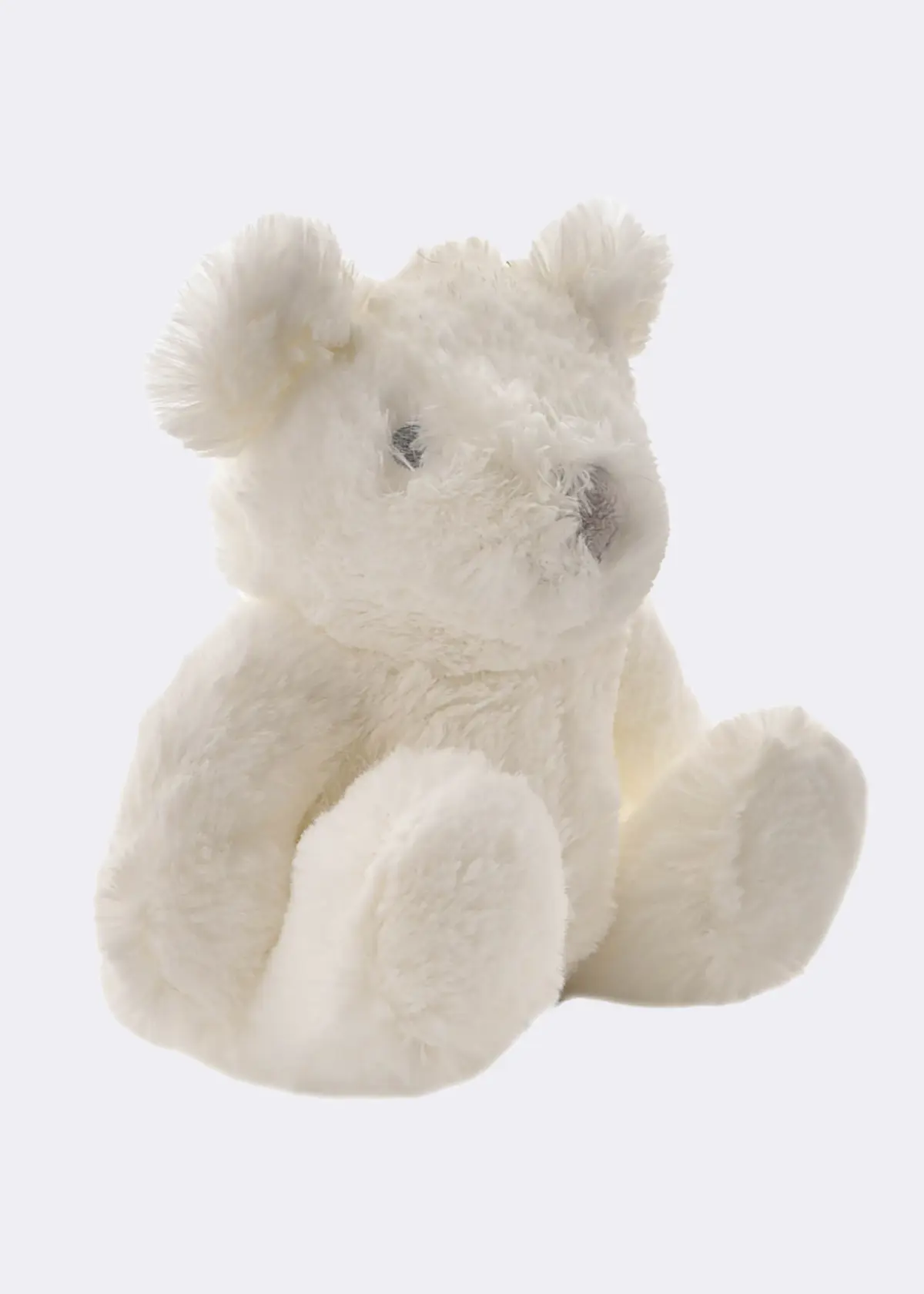 A photo of Bambino Plush Bear Medium White