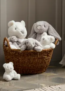 Bambino Plush Bear Medium White
