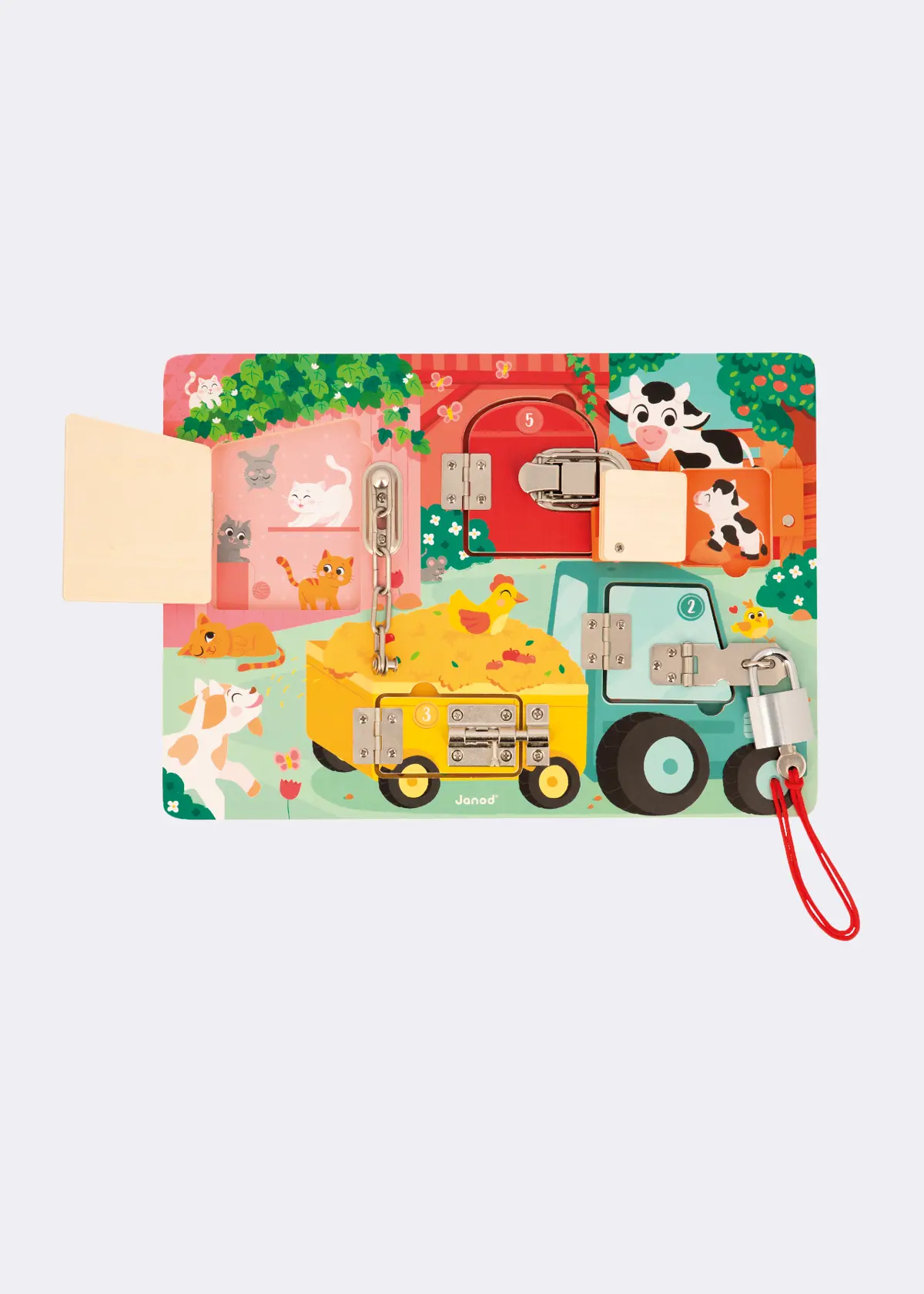 A photo of The Farm Padlocks Board