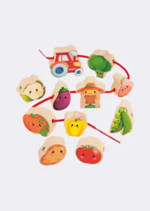 Vegetable Garden Threading Beads