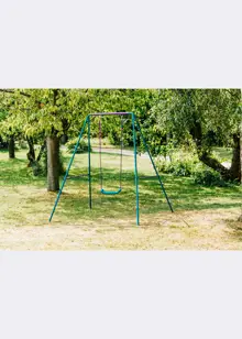 Plum® 2 in 1 Swing Set Purple & Teal