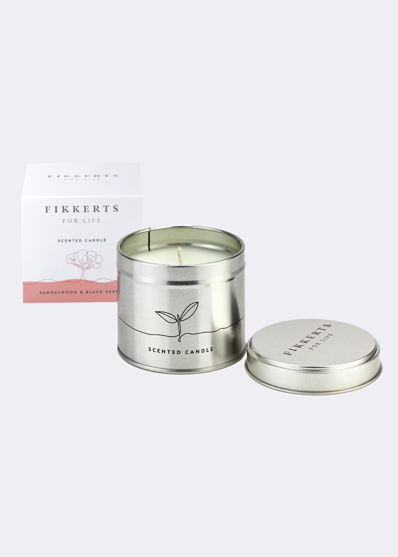 Sandalwood & Black Pepper Scented Candle 170g