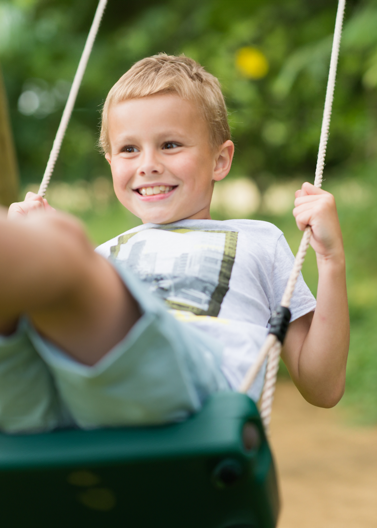 Plum® Wooden Single Swing Set