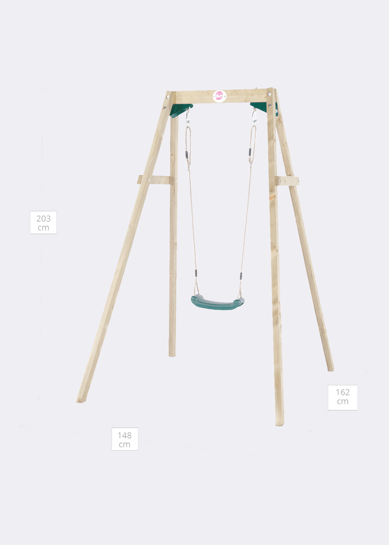 Plum® Wooden Single Swing Set