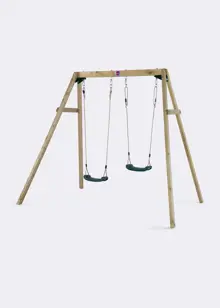 Plum® Wooden Double Swing Set