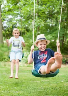 Plum® Wooden Double Swing Set