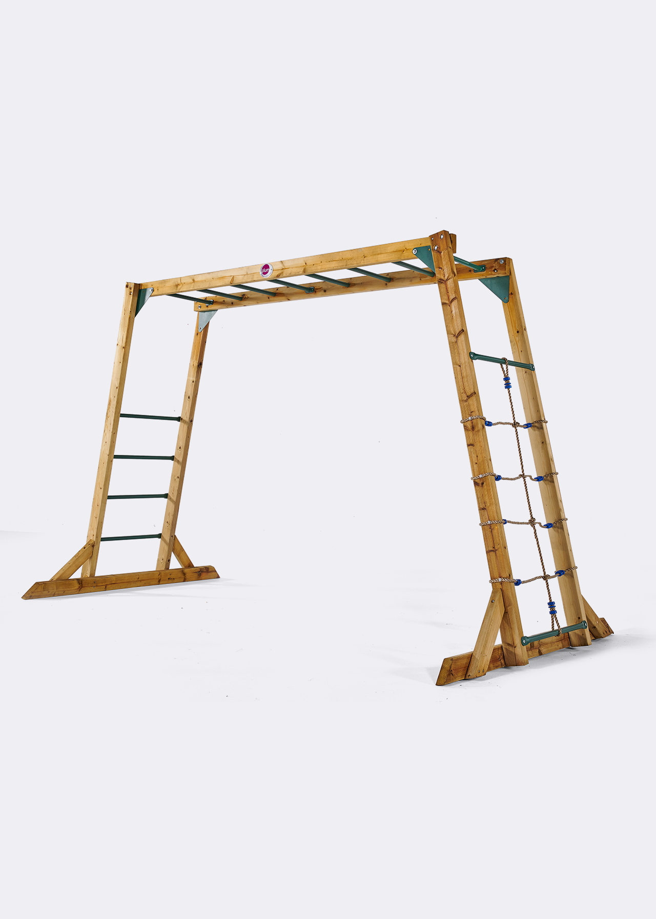 Plum Wooden Monkey Bars Free Standing