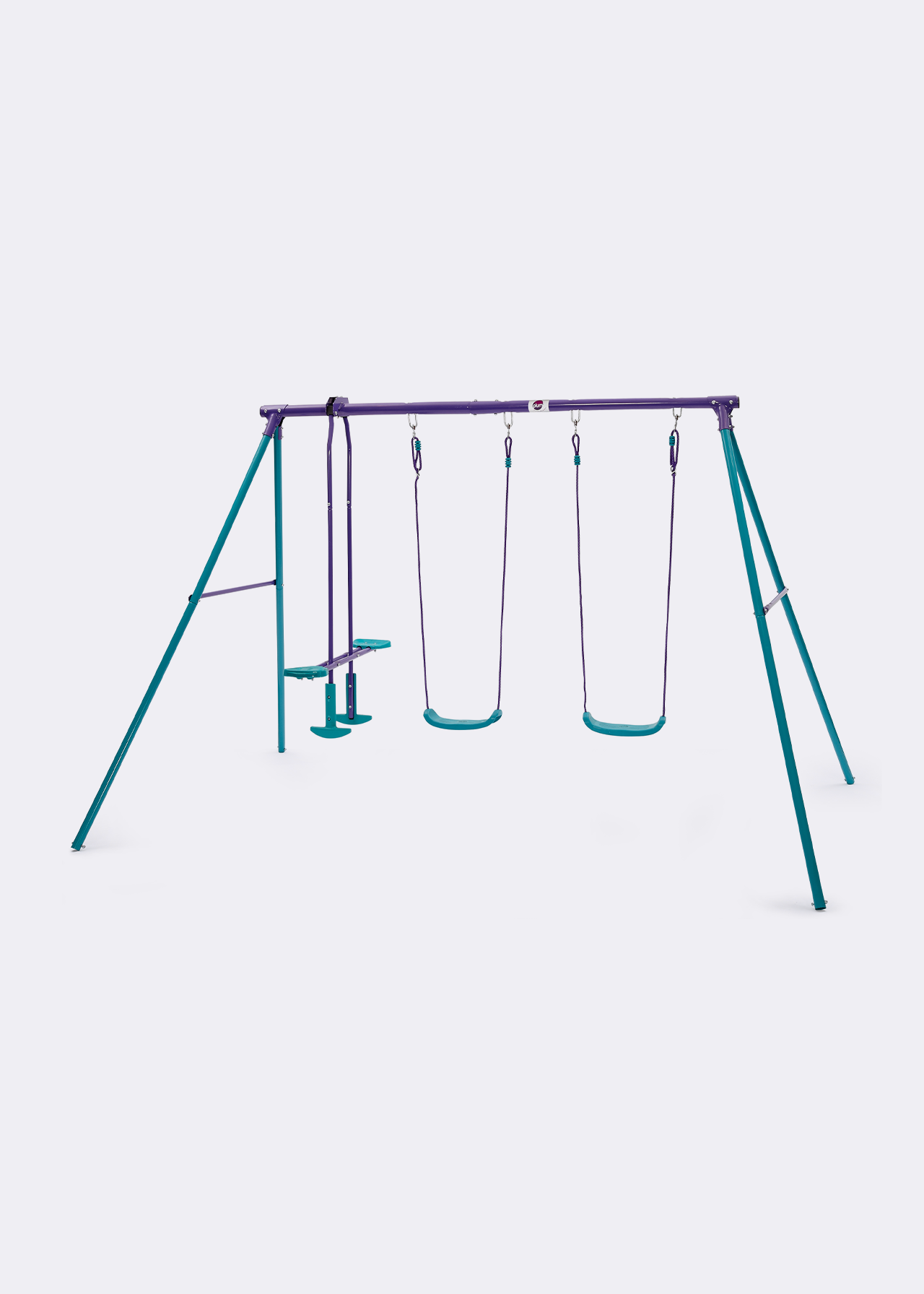 Plum Jupiter Double Swing & Glider Set Purple & Teal