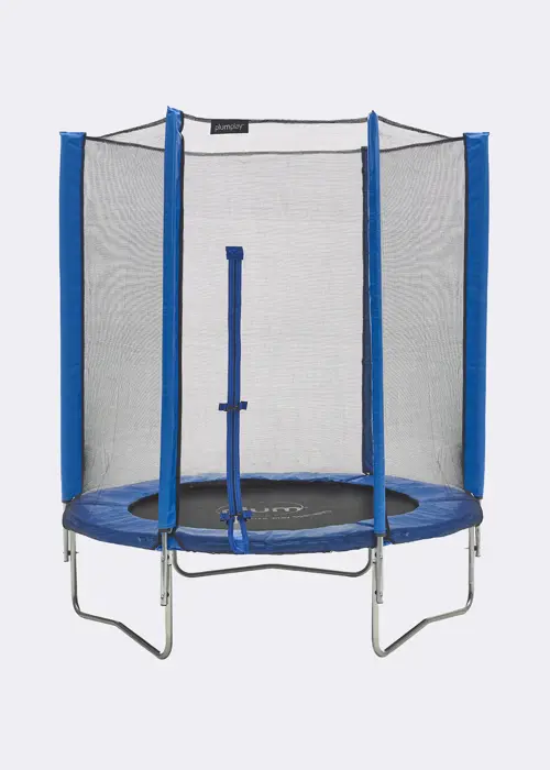 A photo of Plum® Junior 6ft Trampoline & Enclosure Blue