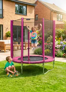 Plum® Junior 6ft Trampoline & Enclosure Pink