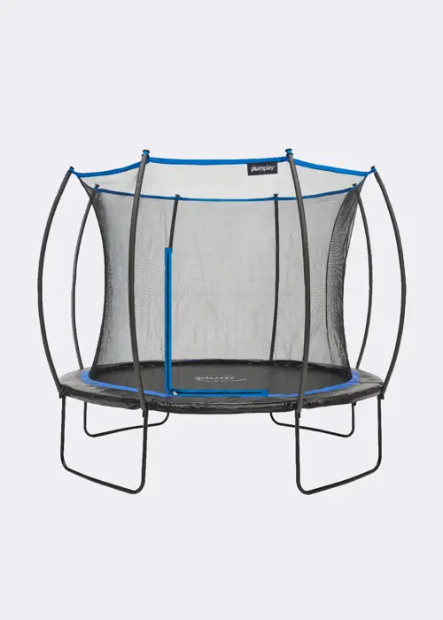 A photo of Plum® 10ft Deluxe Springsafe® Trampoline & Enclosure