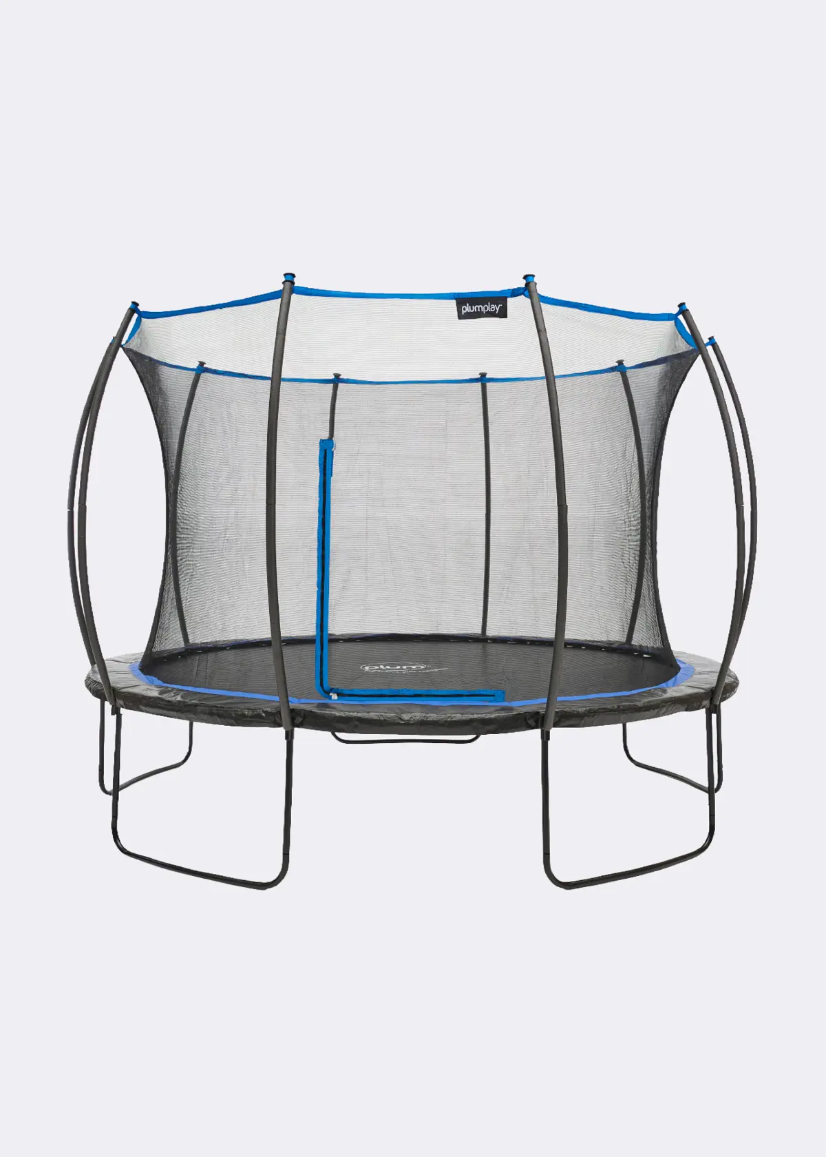 A photo of Plum® 12ft Deluxe Springsafe® Trampoline & Enclosure