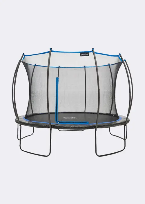 A photo of Plum® 12ft Deluxe Springsafe® Trampoline & Enclosure