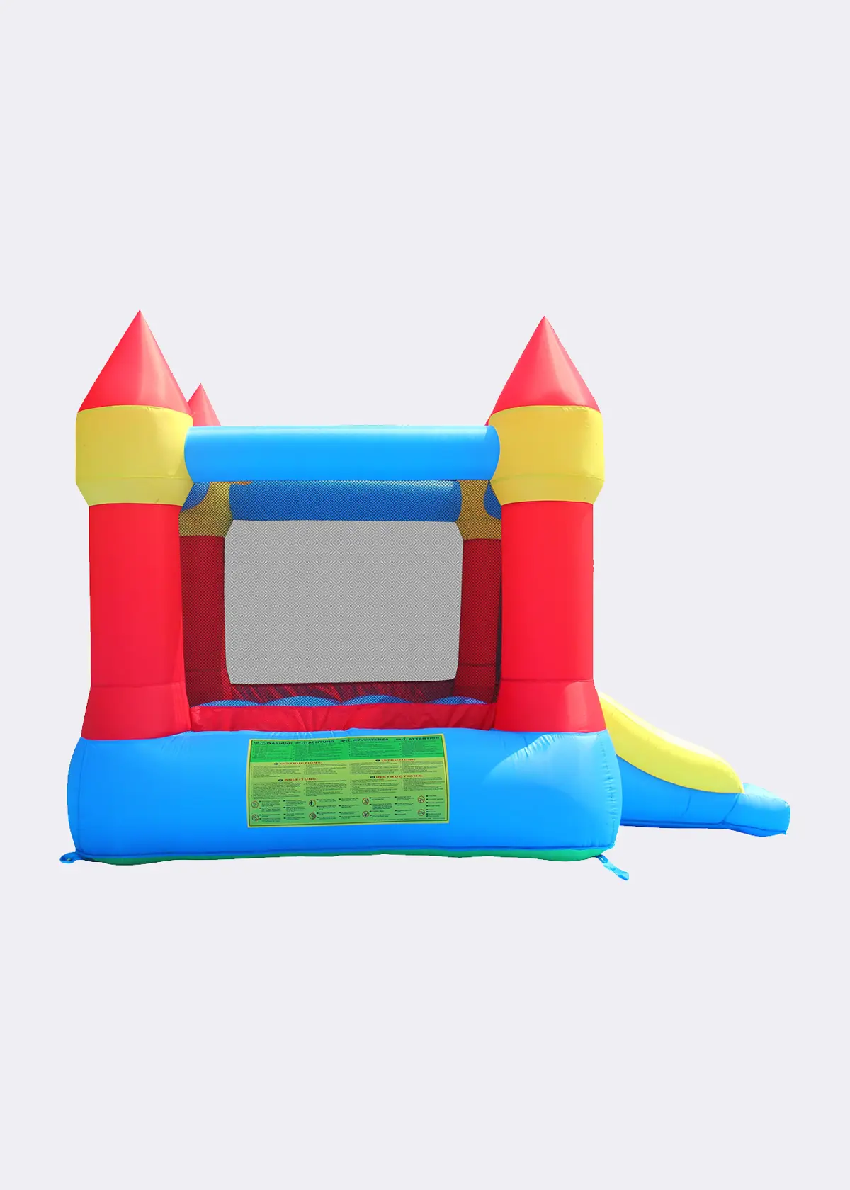 A photo of Happy Hop Castle Bouncer with Slide and Hoop