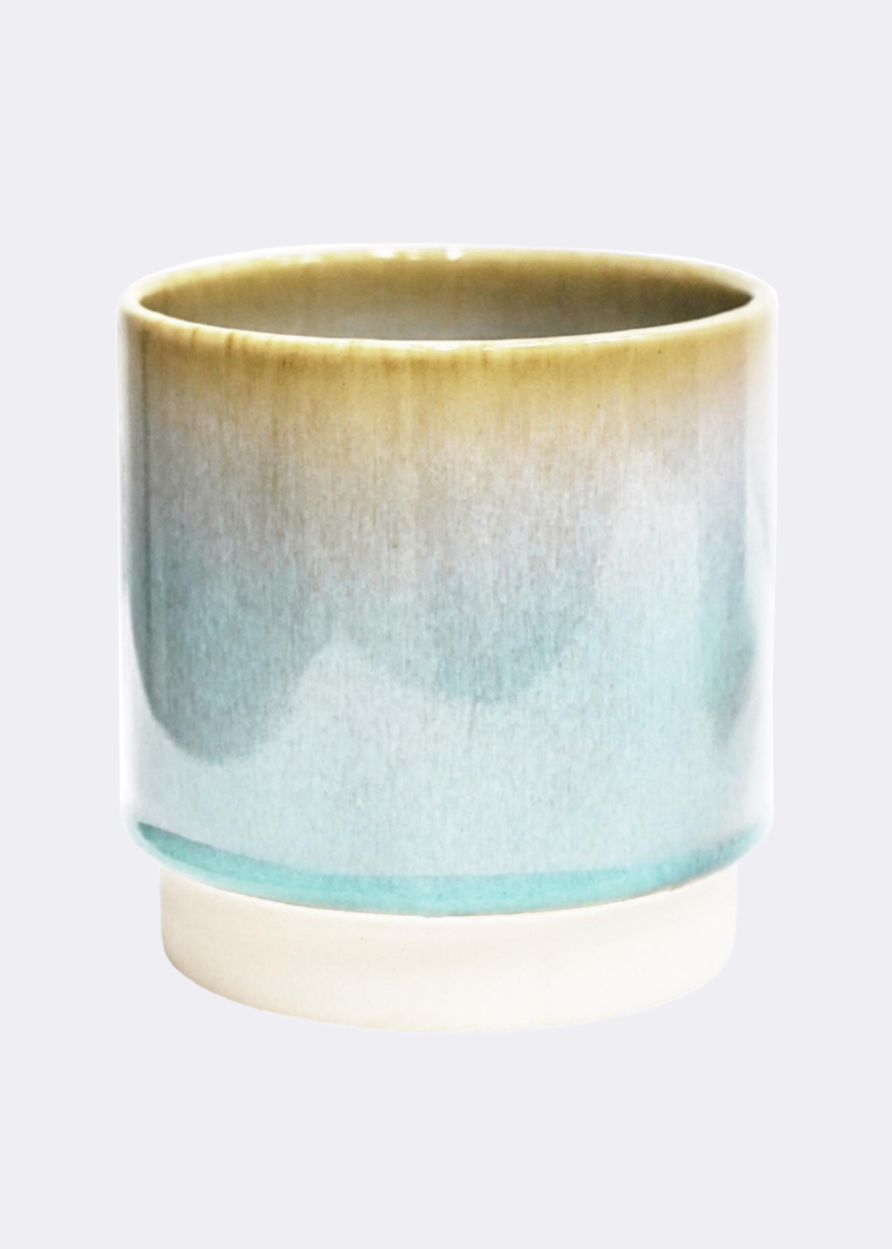 Copenhagen two tone aqua planter 15.5cm