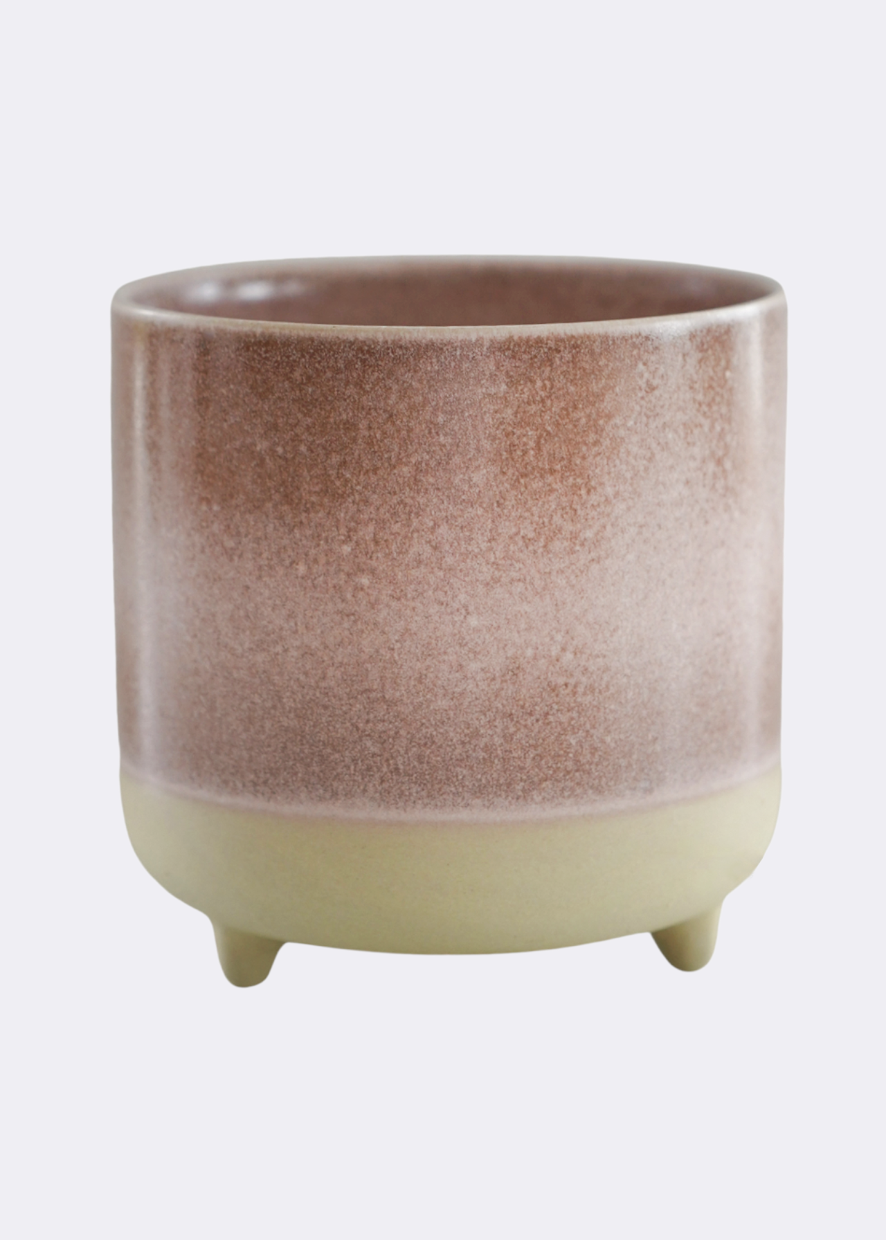 Jolie pink matte reactive 3 leg planter 12cm
