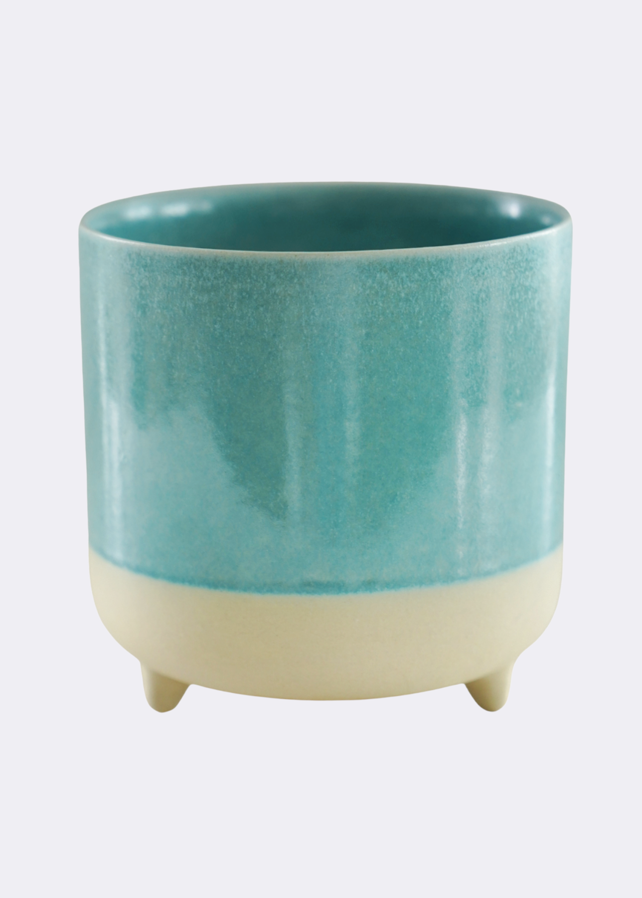 Jolie aqua matte reactive 3 leg planter 12cm