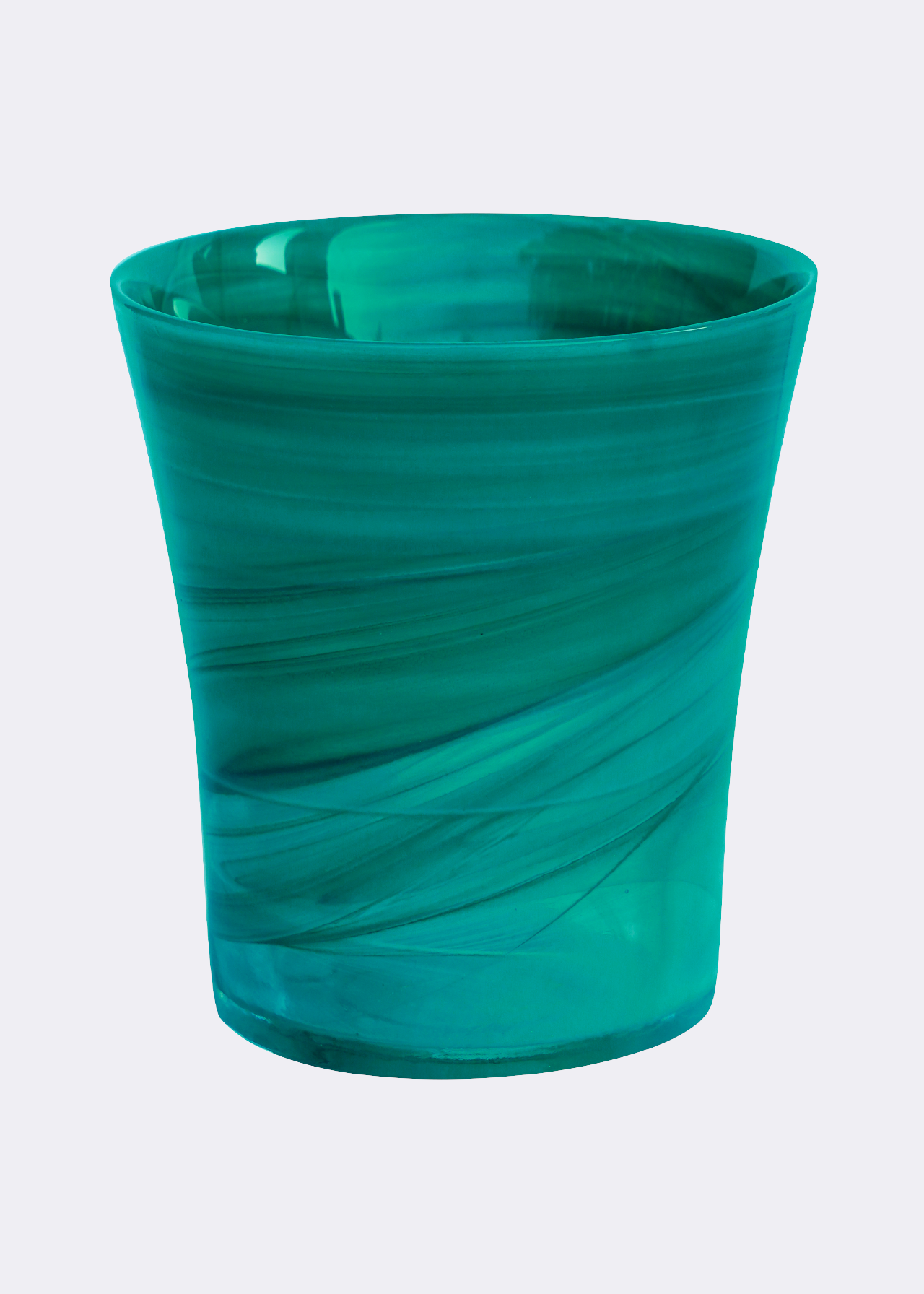 Flared orchid planter teal 14.5cm