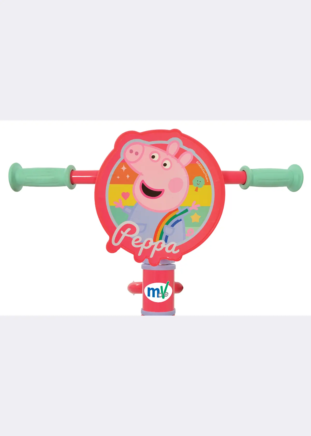 A photo of MoVe Peppa Pig 12" Balance Bike with Light Up Wheels