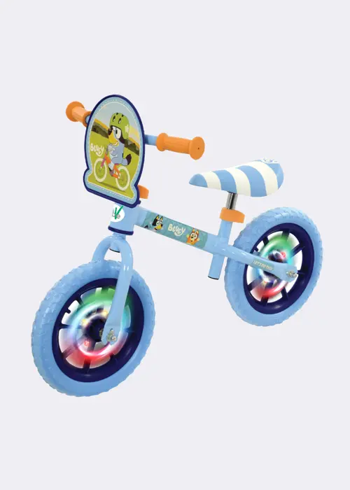 A photo of MoVe Bluey 12" Balance Bike with Light Up Wheels