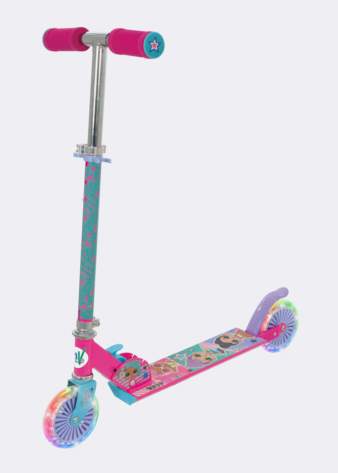 MoVe LOL Surprise Folding Inline Scooter with Light Up Wheel