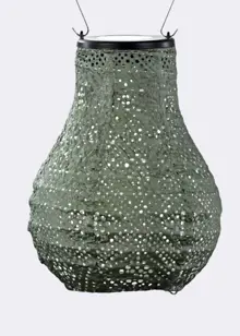 Bulb Solar Lantern 23cm Sage Green