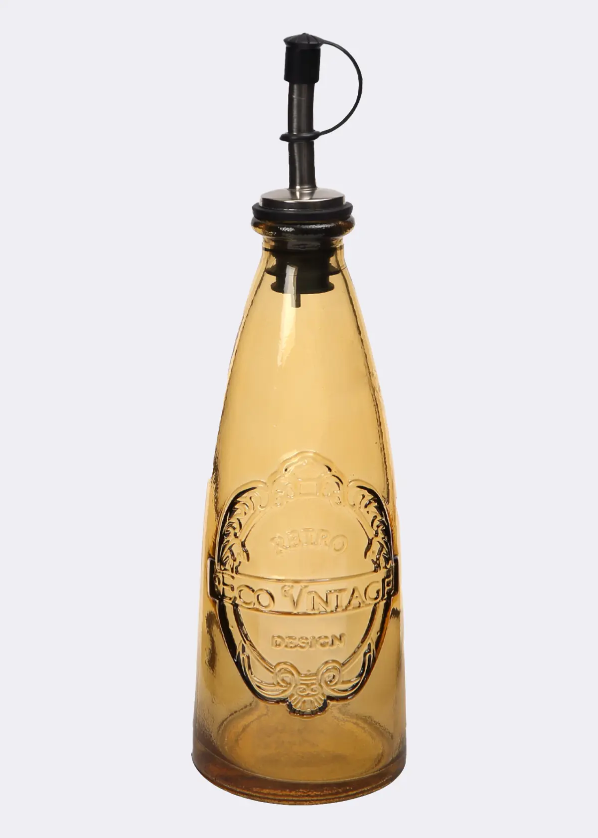 A photo of Sintra Recycled Glass Oil Drizzler Ochre