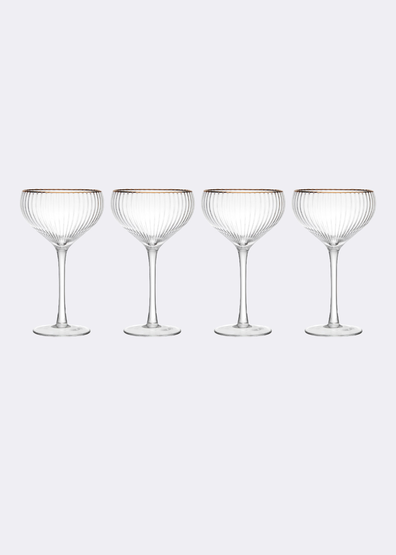 Pack of 4 Sorrento Champagne Coupe Glasses